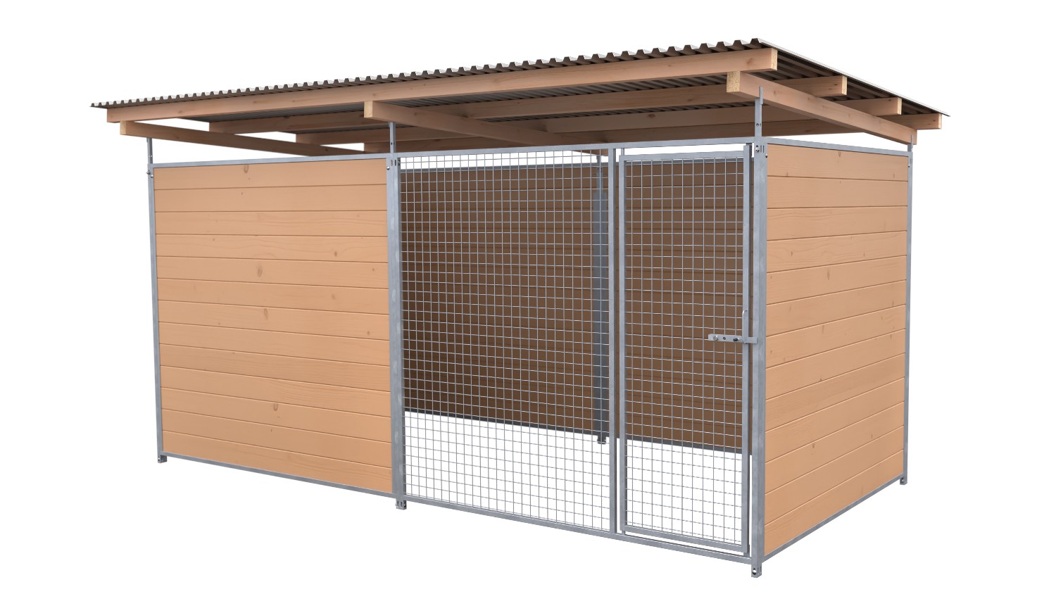 SAUERLAND Hundezwinger 2 x 4 m | 3,5-seitig geschlossen | braun imprägniert | Gi... SAUERLAND Hundezwinger 2 x 4 m | 3,5-seitig geschlossen | braun imprägniert | Gi...