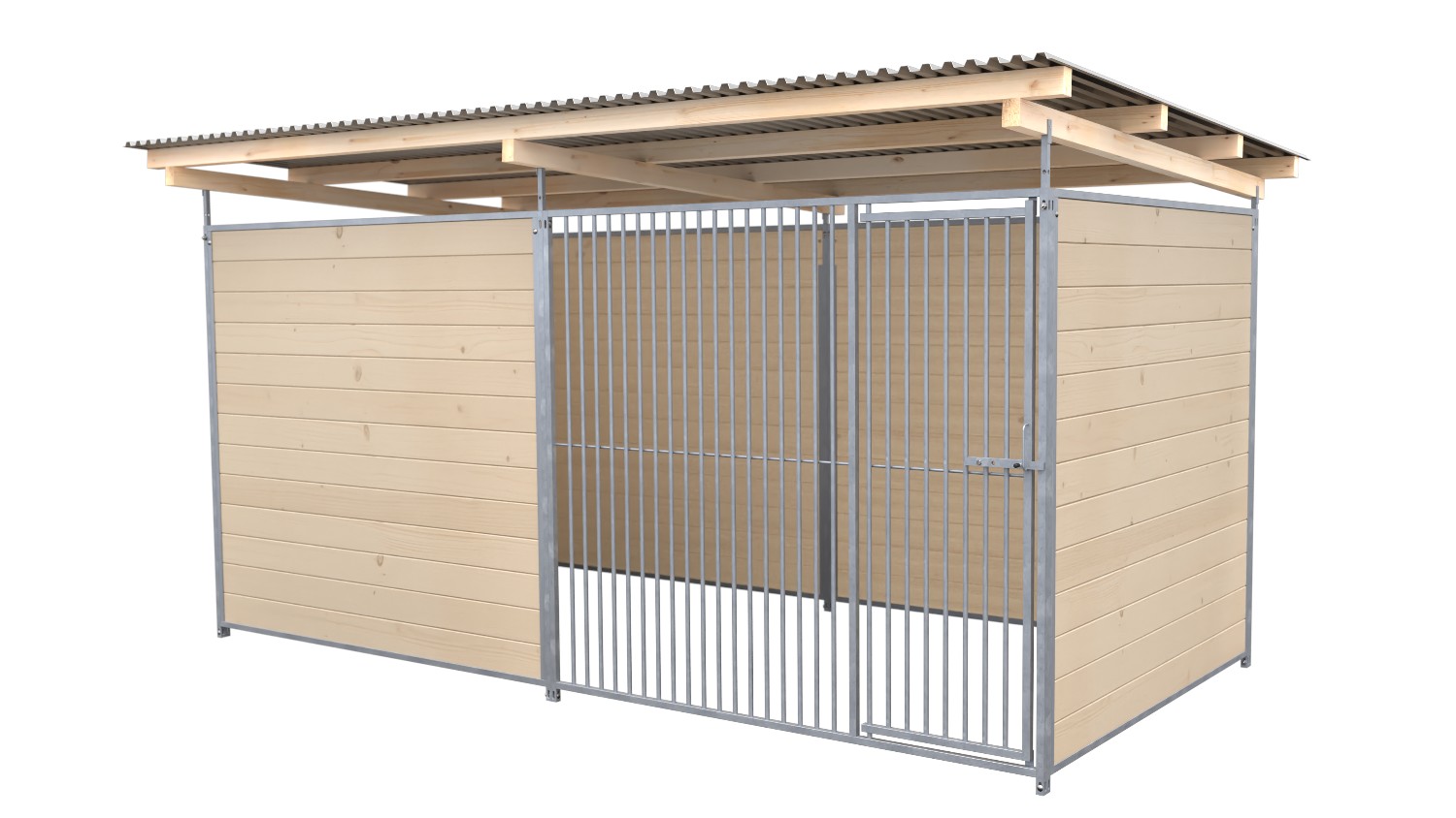 SAUERLAND Hundezwinger 2 x 4 m | 3,5-seitig geschlossen | naturbelassen | Rohrst... SAUERLAND Hundezwinger 2 x 4 m | 3,5-seitig geschlossen | naturbelassen | Rohrst...