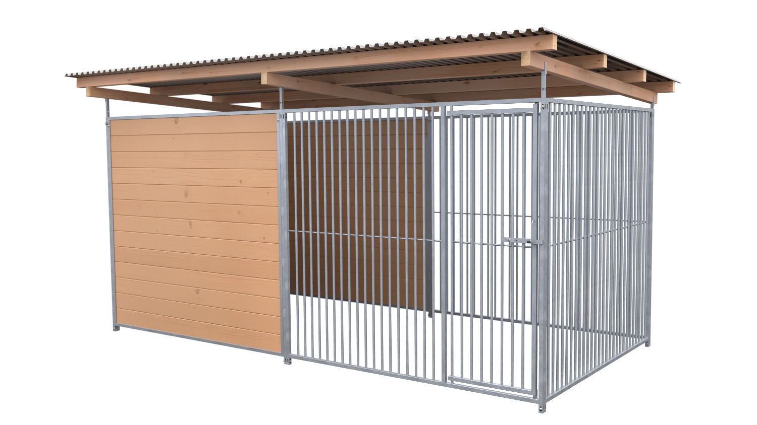 SAUERLAND Hundezwinger 2 x 4 m | hälftig geschlossen | braun imprägniert | Rohrs... SAUERLAND Hundezwinger 2 x 4 m | hälftig geschlossen | braun imprägniert | Rohrs...