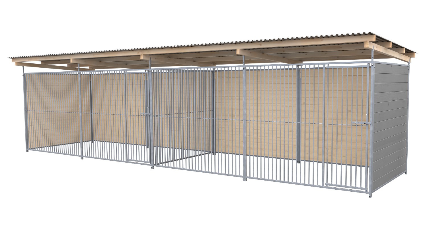 SAUERLAND Hundezwinger 2 x 6 m Doppelzwinger | 3-seitig geschlossen | platingrau... SAUERLAND Hundezwinger 2 x 6 m Doppelzwinger | 3-seitig geschlossen | platingrau...