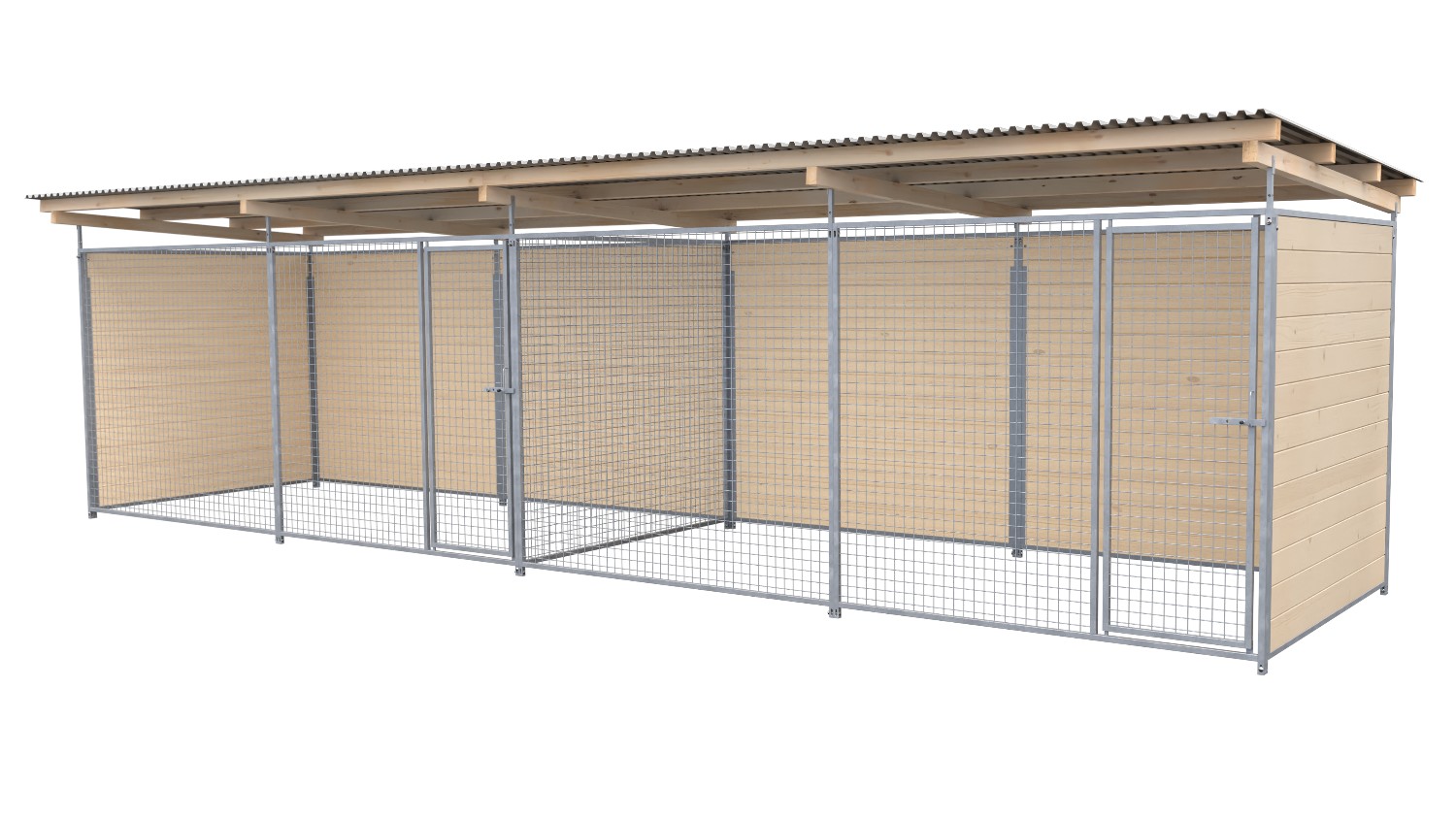 SAUERLAND Hundezwinger 2 x 8 m Doppelzwinger | 3-seitig geschlossen | naturbelas... SAUERLAND Hundezwinger 2 x 8 m Doppelzwinger | 3-seitig geschlossen | naturbelas...
