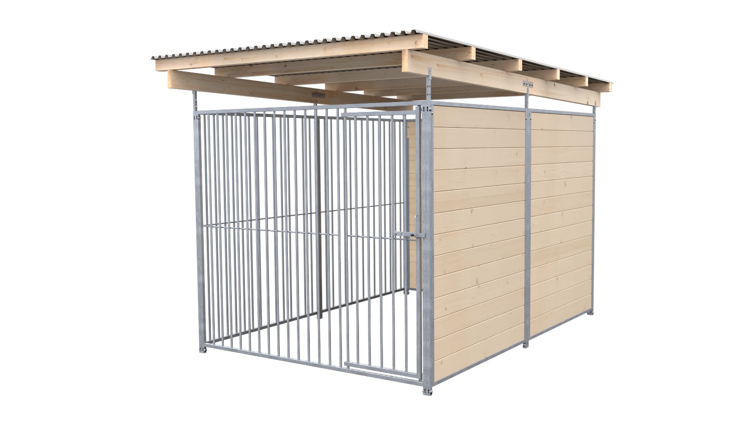 SAUERLAND Hundezwinger 3 x 2 m (Tiefbau) | 2-seitig geschlossen | naturbelassen ...