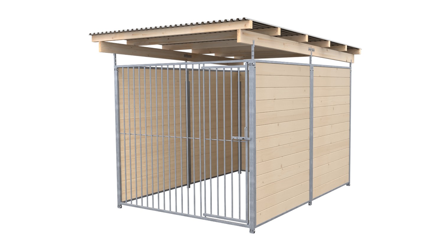 SAUERLAND Hundezwinger 3 x 2 m (Tiefbau) | 3-seitig geschlossen | naturbelassen ...