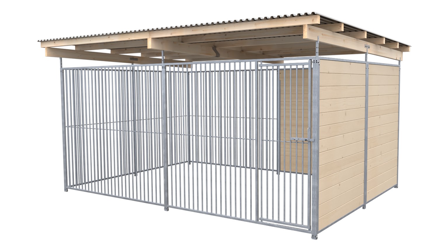 SAUERLAND Hundezwinger 3 x 3 m | 1,5-seitig geschlossen | naturbelassen | Rohrst... SAUERLAND Hundezwinger 3 x 3 m | 1,5-seitig geschlossen | naturbelassen | Rohrst...