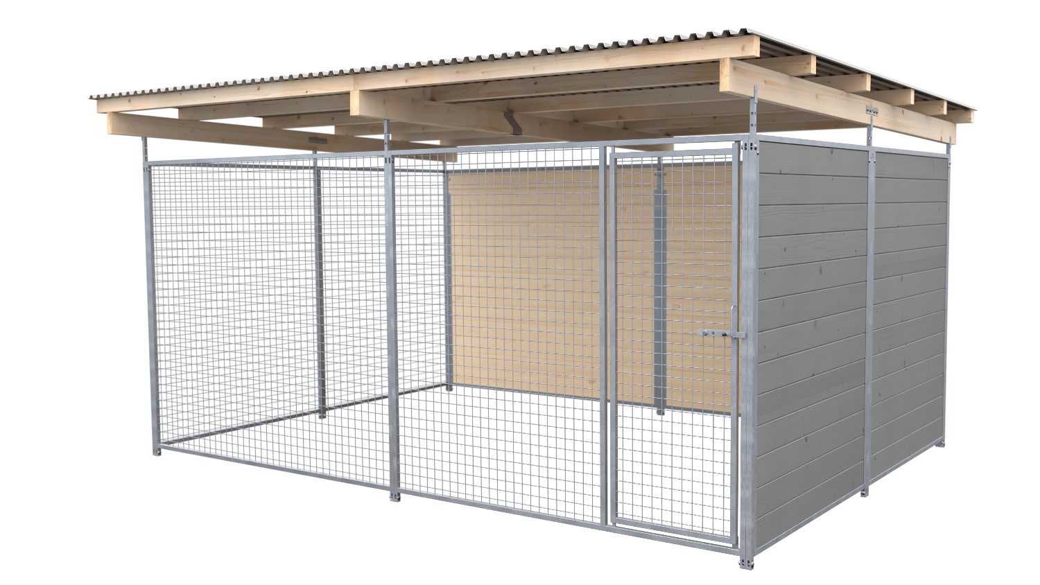 SAUERLAND Hundezwinger 3 x 4 m | 2-seitig geschlossen | platingrau | Gitter 5x5 ... SAUERLAND Hundezwinger 3 x 4 m | 2-seitig geschlossen | platingrau | Gitter 5x5 ...