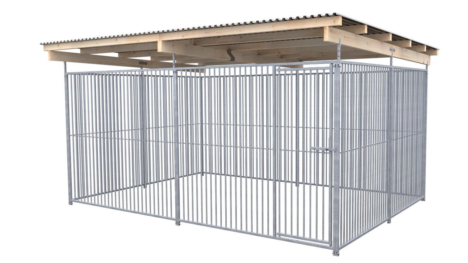 SAUERLAND Hundezwinger 3 x 4 m | rundum offen | Metall | Rohrstab Abstand 5 cm SAUERLAND Hundezwinger 3 x 4 m | rundum offen | Metall | Rohrstab Abstand 5 cm