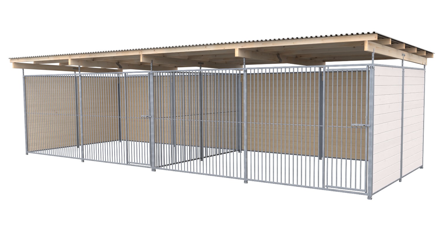 SAUERLAND Hundezwinger 3 x 6 m Doppelzwinger | 3-seitig geschlossen | weiß lasie... SAUERLAND Hundezwinger 3 x 6 m Doppelzwinger | 3-seitig geschlossen | weiß lasie...