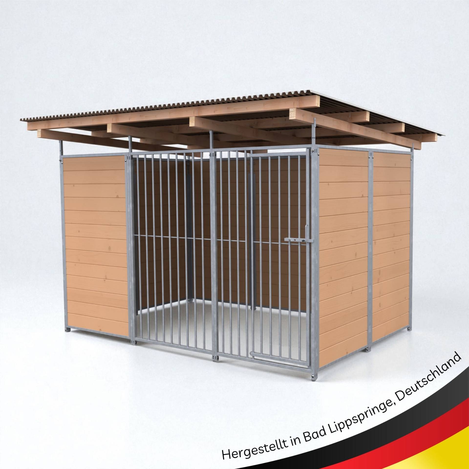 SAUERLAND extra STABIL Hundezwinger 2 x 3 m | 3,5-seitig geschlossen | braun imp... SAUERLAND extra STABIL Hundezwinger 2 x 3 m | 3,5-seitig geschlossen | braun imp...
