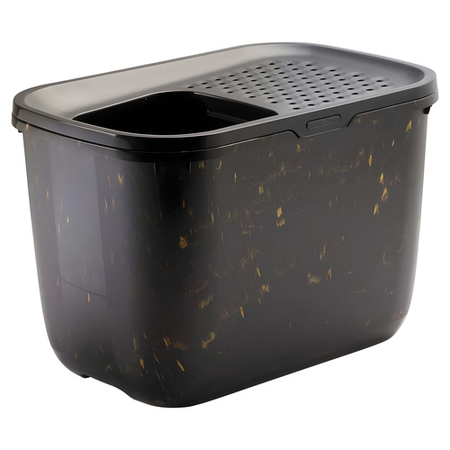 SAVIC Katzentoilette Hop In schwarz/gold