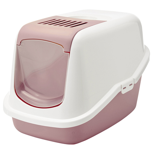 SAVIC Katzentoilette Nestor limited aschrosa-weiß
