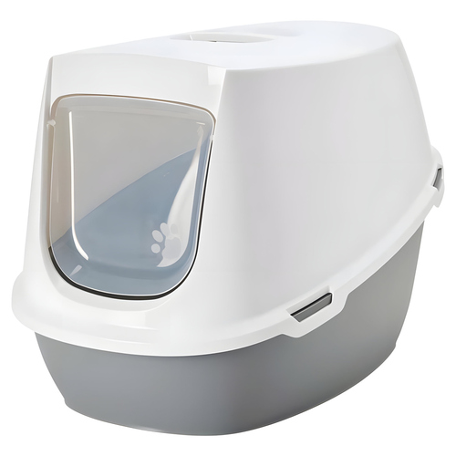 SAVIC Katzentoilette Robin Jumbo weiß/grau