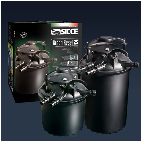 SICCE Teichfilter  Green Reset 60  Druckfilter mit  2 x 20w UV