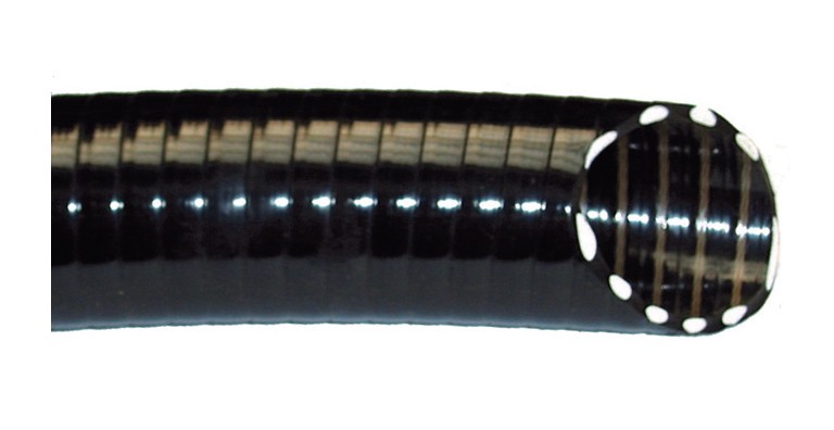 Saug-/Druckschlauch Ø 75 mm schwarz 25m (Meterware)