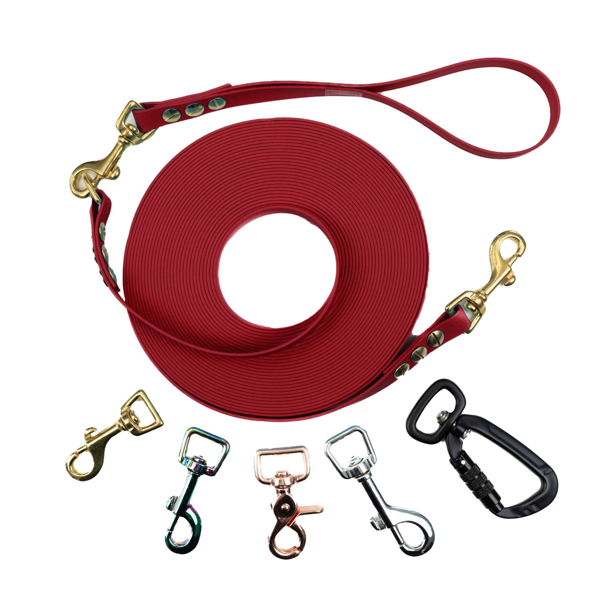 Schleppleine mit abnehmbarer Handschlaufe Magenta 10m / 25mm / Schwarz Schleppleine mit abnehmbarer Handschlaufe Magenta 10m / 25mm / Schwarz von EMMY&PEPE