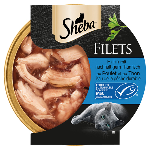 Sheba Filets Huhn mit Thunfisch MSC 60 g - 16 Stück