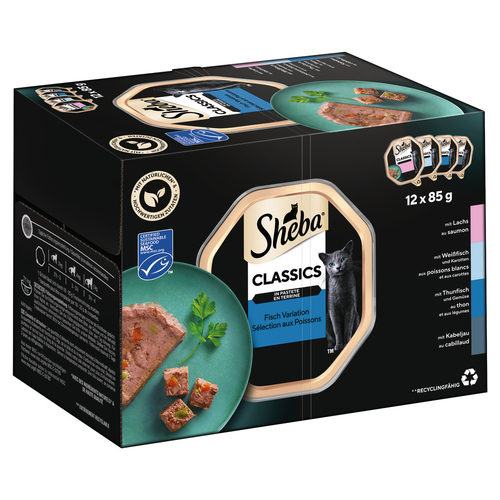 Sheba Multipack Classics in Pastete Fischvariation 12 x 85 g