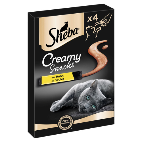 Sheba Multipack Creamy Snacks mit Huhn 4 x 12 g - 11 Stück