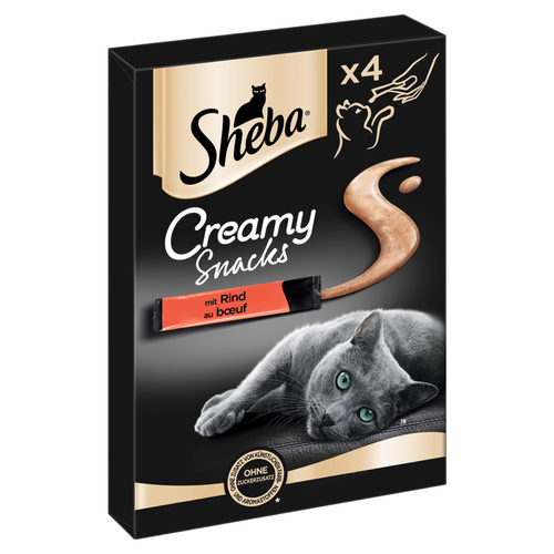 Sheba Multipack Creamy Snacks mit Rind 4 x 12 g - 11 Stück