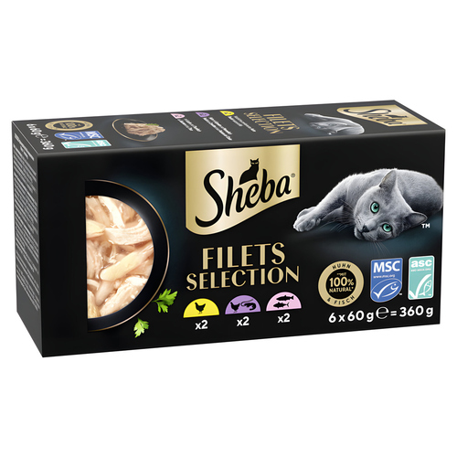 Sheba Multipack Filets 3 Varietäten I 6 x 60 g