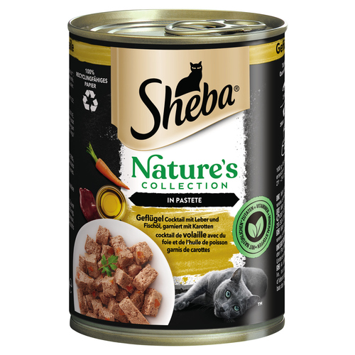 Sheba Natures Collection in Pastete mit Geflügel 400 g - 12 Stück