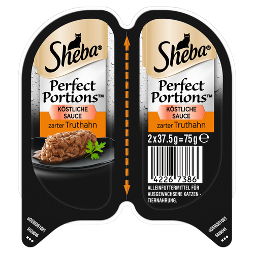 Sheba PERFECT PORTIONS™ mit Truthahn 2 x 37,5 g - 32 Stück