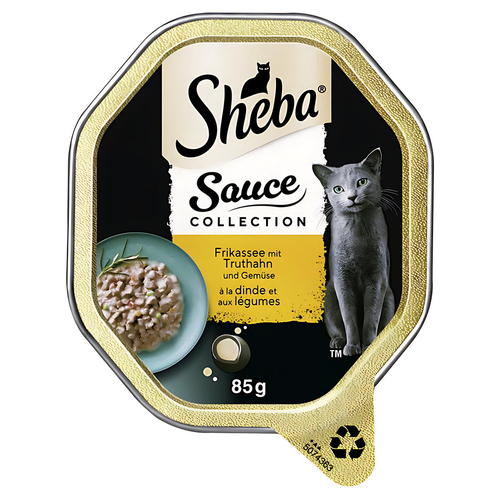 Sheba Sauce Collection Frikassee Truthahn & Gemüse 85 g - 22 Stück