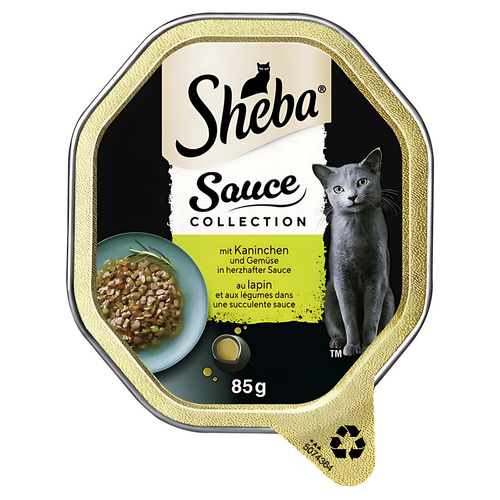 Sheba Sauce Collection Kaninchen & Gemüse in herzhafter Sauce 85 g - 22 Stück
