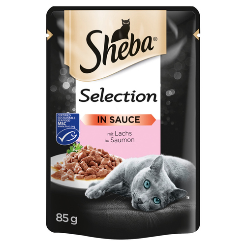 Sheba Selection in Sauce mit Lachs MSC 14 x 85 g - 2 Stück