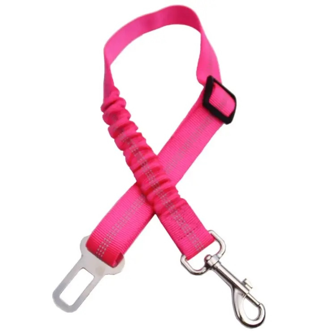 Sicherheitsgurt mit Ruckd?mpfer aus Nylon - pink