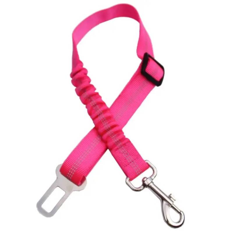 Sicherheitsgurt mit Ruckd?mpfer aus Nylon - pink