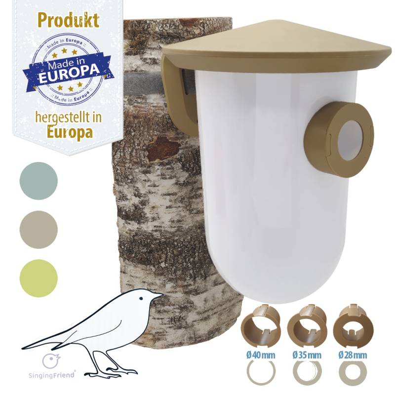 Singing Friend - breedR - Nistkasten/Vogelhaus - Kunststoff - modern Singing Friend - breedR - Nistkasten/Vogelhaus - Kunststoff - modern