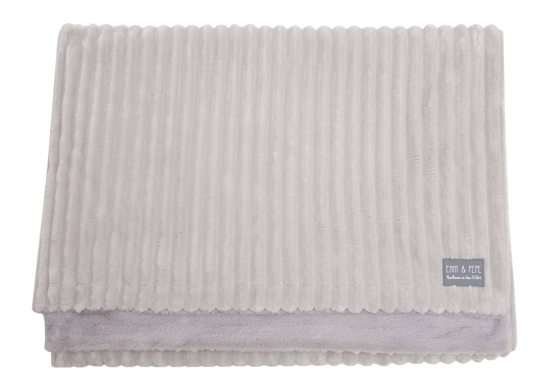Sofadecke Kuschelcord Taupe Sofadecke Kuschelcord Taupe von EMMY&PEPE