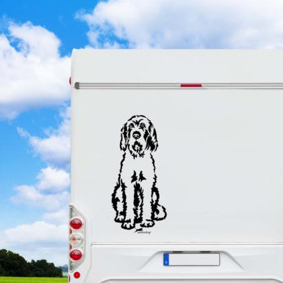 Spinone Italiano Aufkleber Auto, Wohnmobil & Wandtattoo - H30cm / Schwarz
