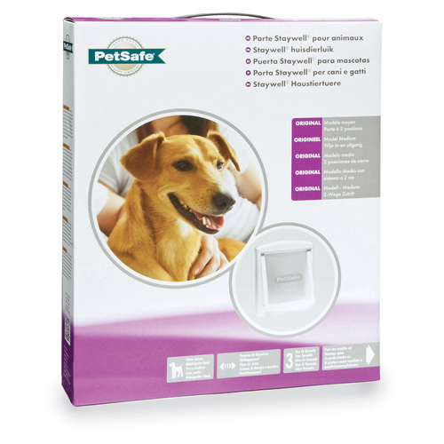 Staywell Hundeklappe 740 weiß
