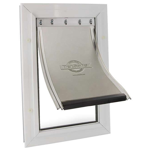 Staywell Hundetür 660 Aluminium weiß