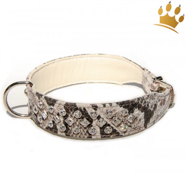 Strasshalsband Luxury Snake Creme Rose Strasshalsband Luxury Snake Creme Rose