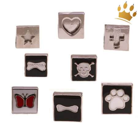 Strassverzierungen f.Namenshalsbänder 8mm/18mm