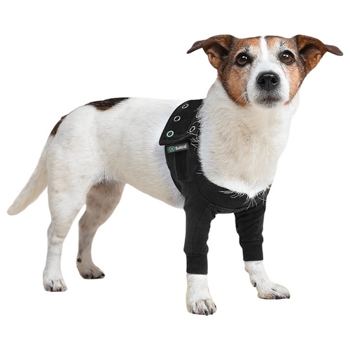 Suitical Recovery Front Leg Double Sleeve® Dog schwarz, Größe: 2XS