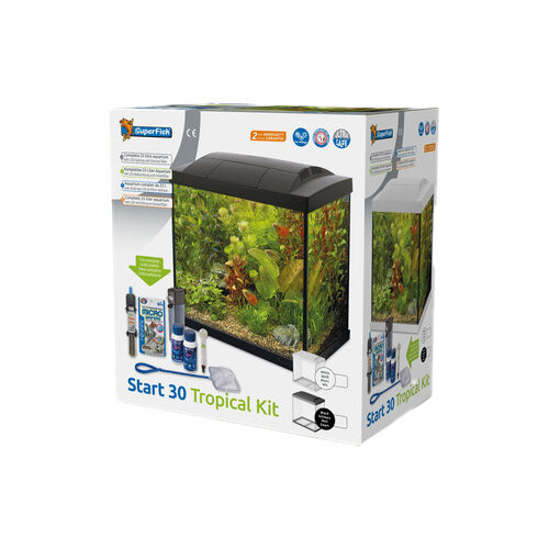 SuperFish Aquarium Tropical Kit - Schwarz - 39 L von SuperFish