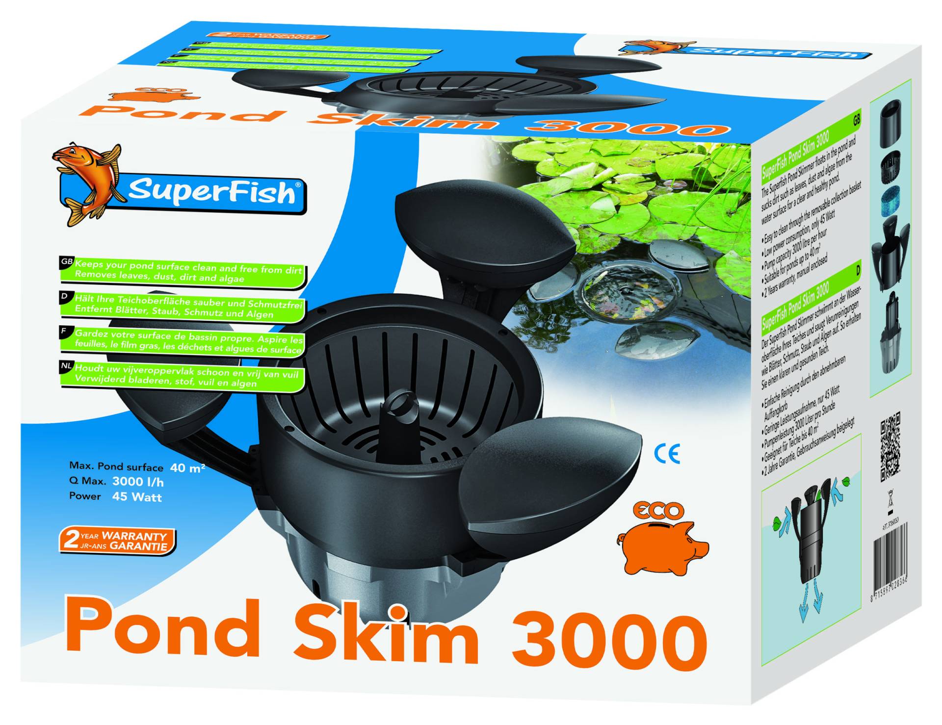 SuperFish Pond Skim 3000