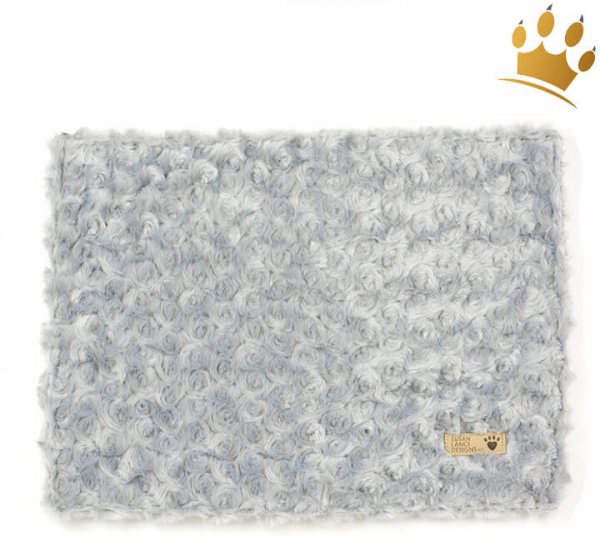 Susan Lanci Hunde Cuddle Plaid Curly Grey