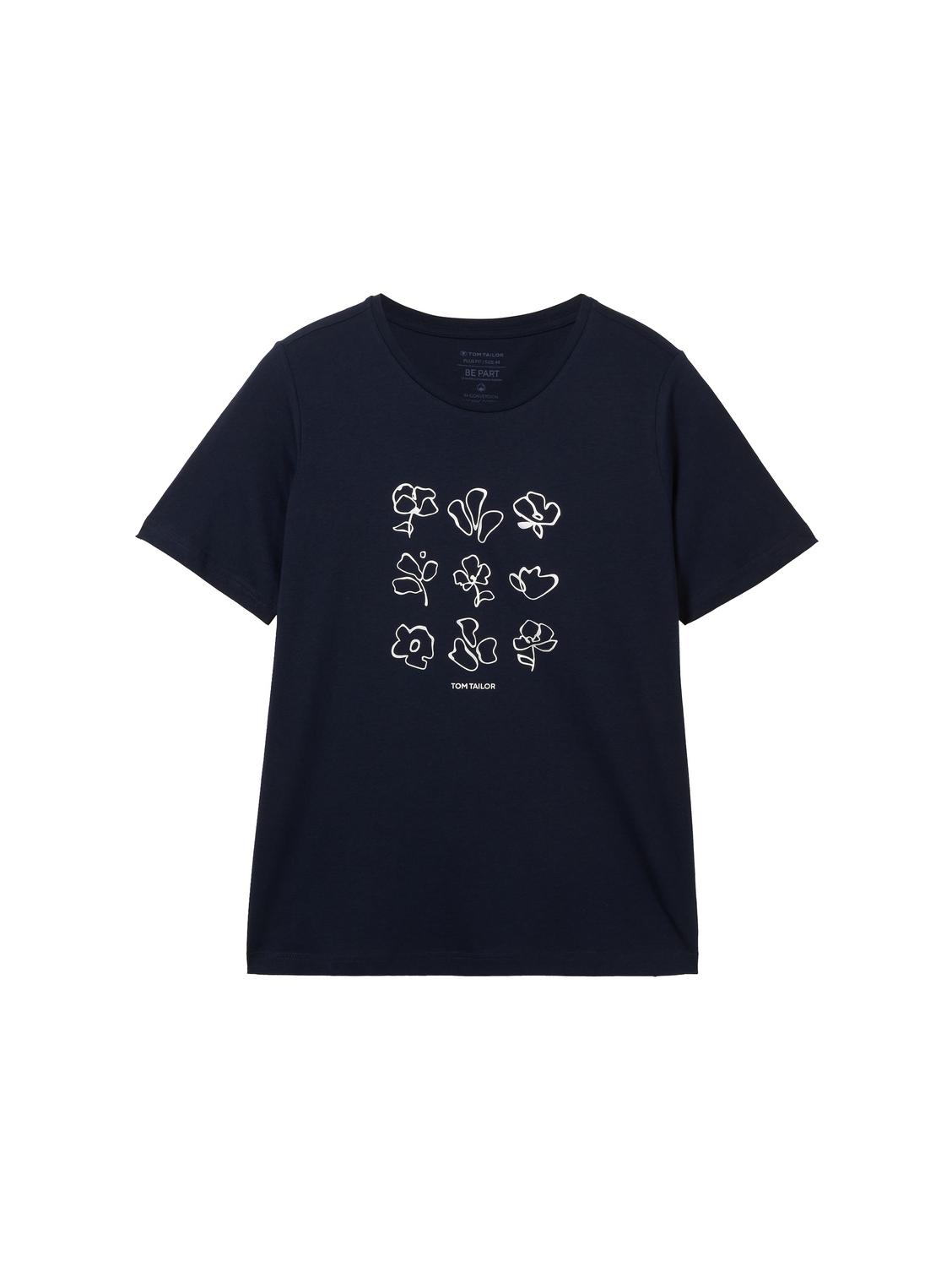 T-shirt crew neck print