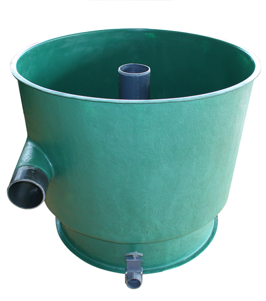 TRIPOND - GFK-Vortex 120 mit Deckel, mit Mitteldom