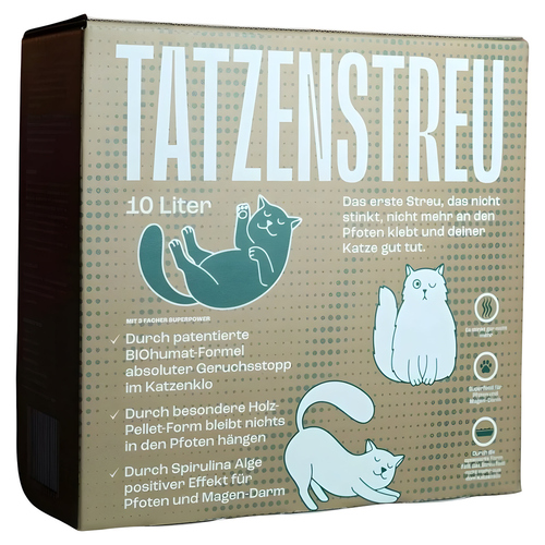 Tatzenstreu nachhaltiges Katzenstreu 10 Liter