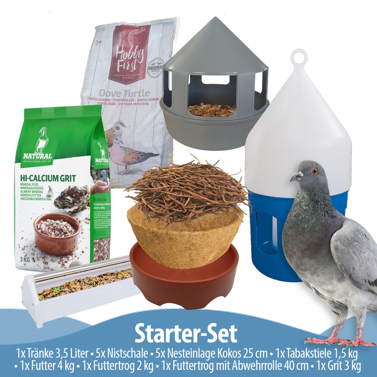Tauben Set - Starter-Set - Komplett-Set