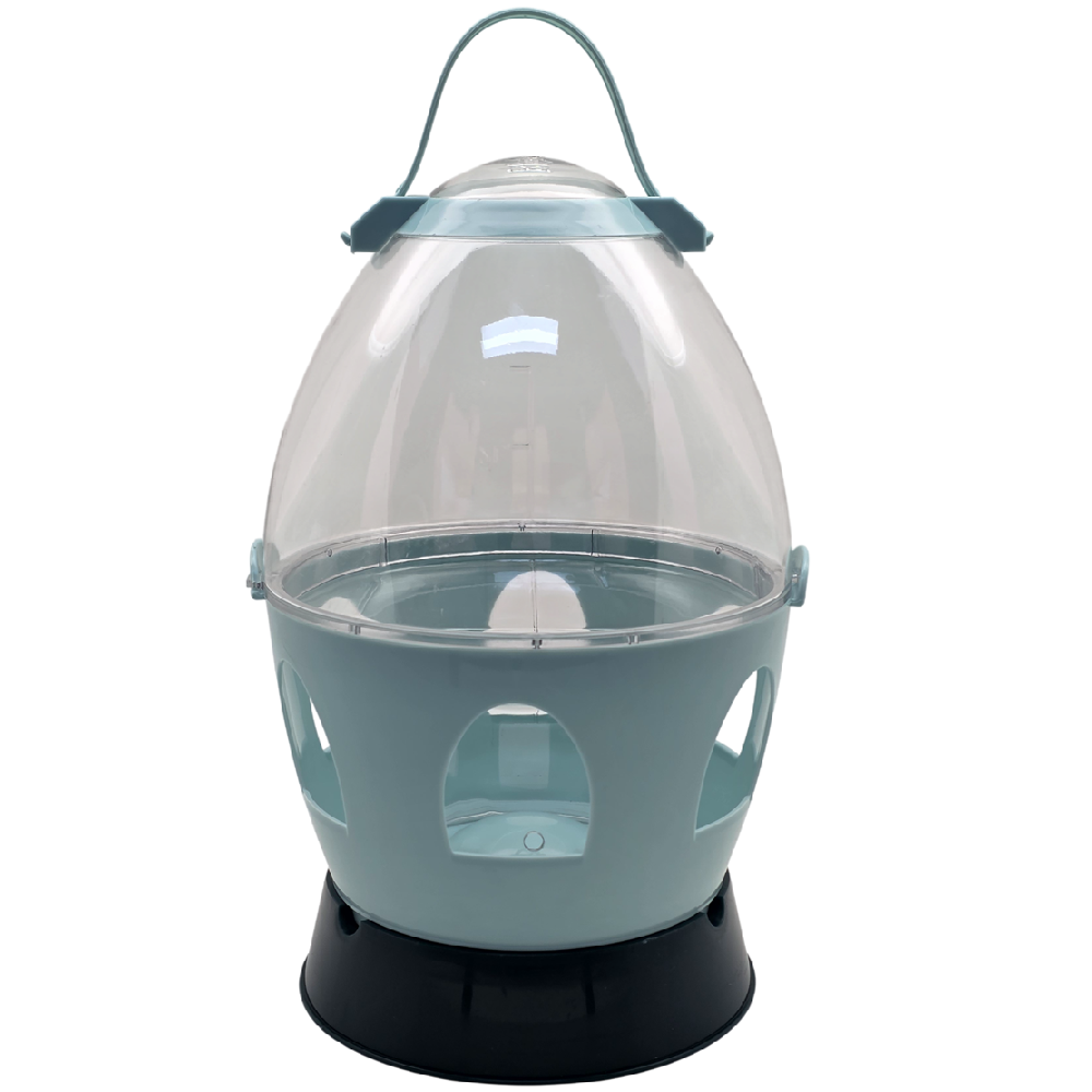 Taubentränke mit Standfuß & Tragegriff - transparent - 4 Liter
