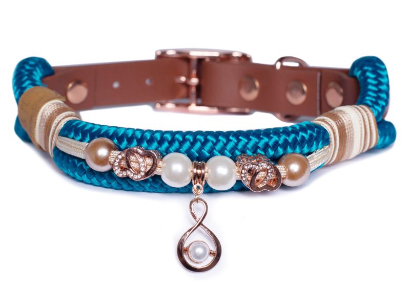 Tauhalsband mit Perlen Jano XS (20-25cm) von EMMY&PEPE