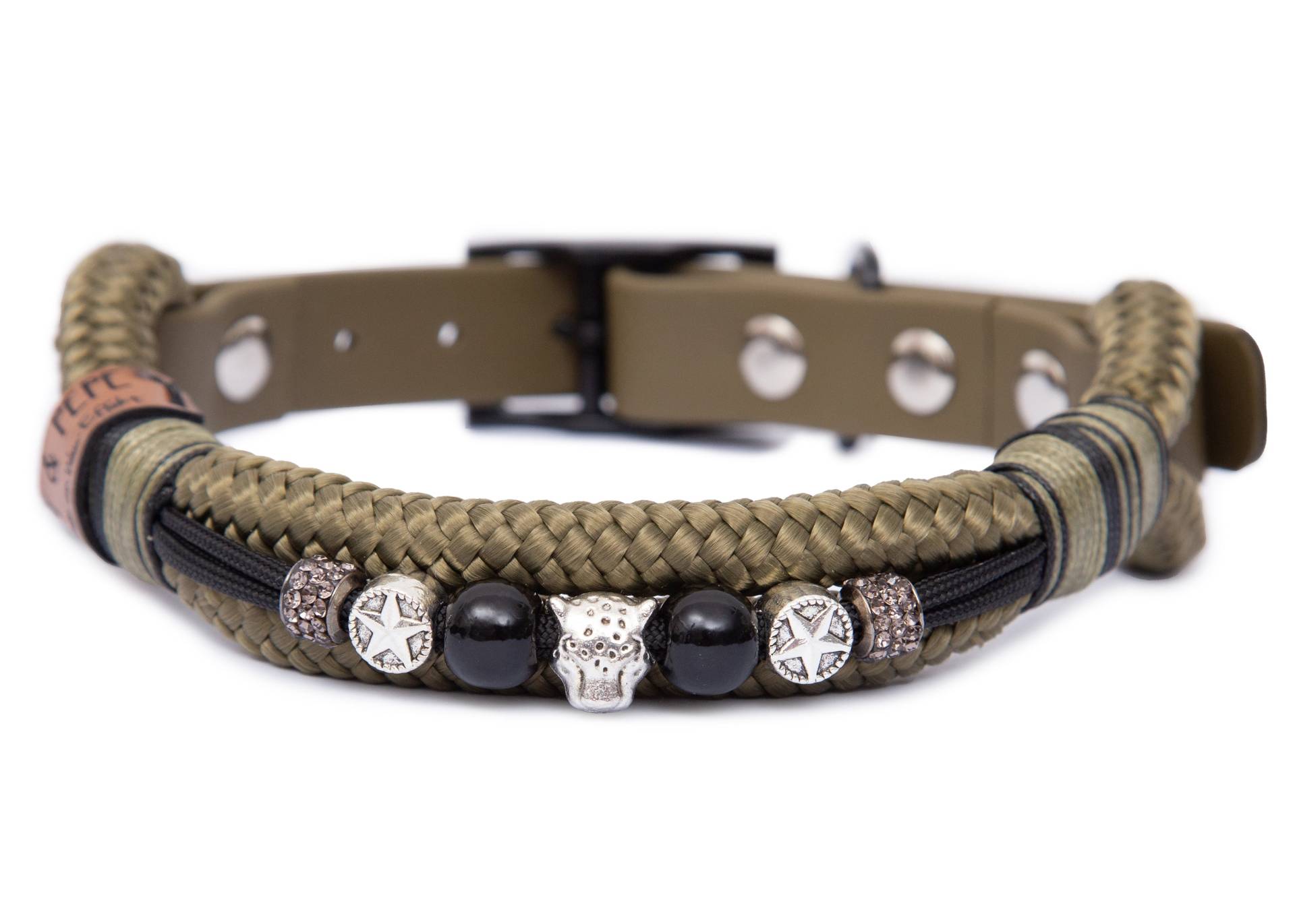 Tauhalsband mit Perlen Lothar XL (49-59cm) von EMMY&PEPE