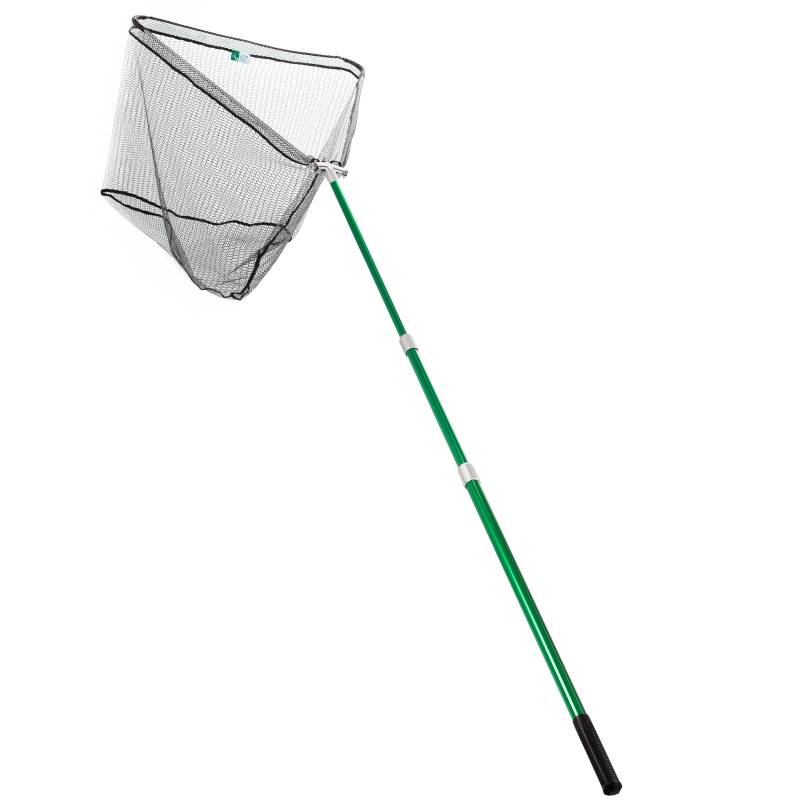 Teleskop Hammerkopf Kescher Gummiert Groß 3m 80x70cm Zite Fishing