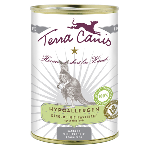 Terra Canis Hypoallergen Känguru mit Pastinake / getreidefrei 400 g - 6 Stück
